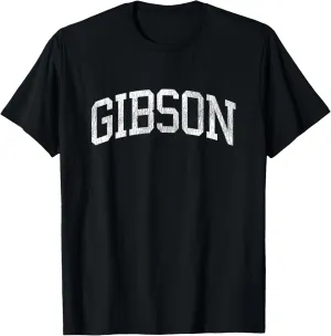 Gibson Illinois IL Vintage Athletic Sports Design T-Shirt