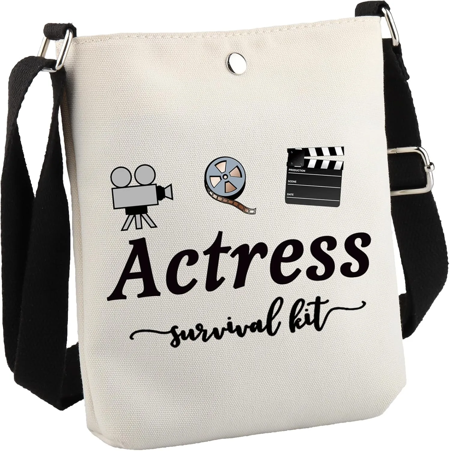 GJTIM Actress Gift Actress Survival Kit Theatre Acting Gift Zipper Pouch Funny Makeup Bag for Drama Student (Survival Actress CB)