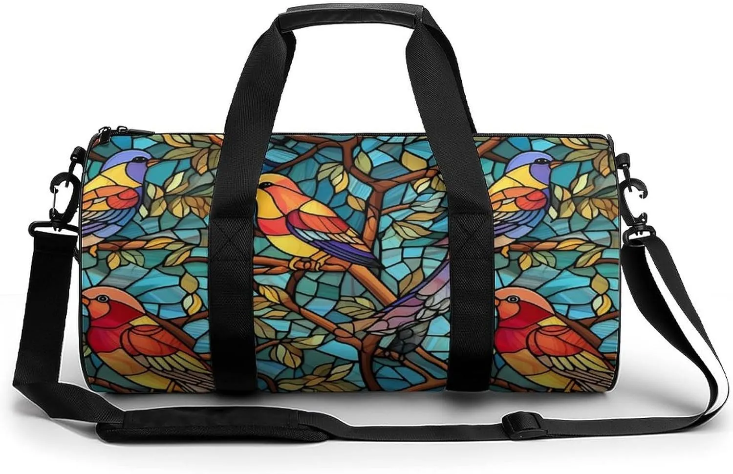 Glass Birds Sports Gym Bag Portable Duffel Bag Travel Workout Bag with Adjustable Strap for Men Women
