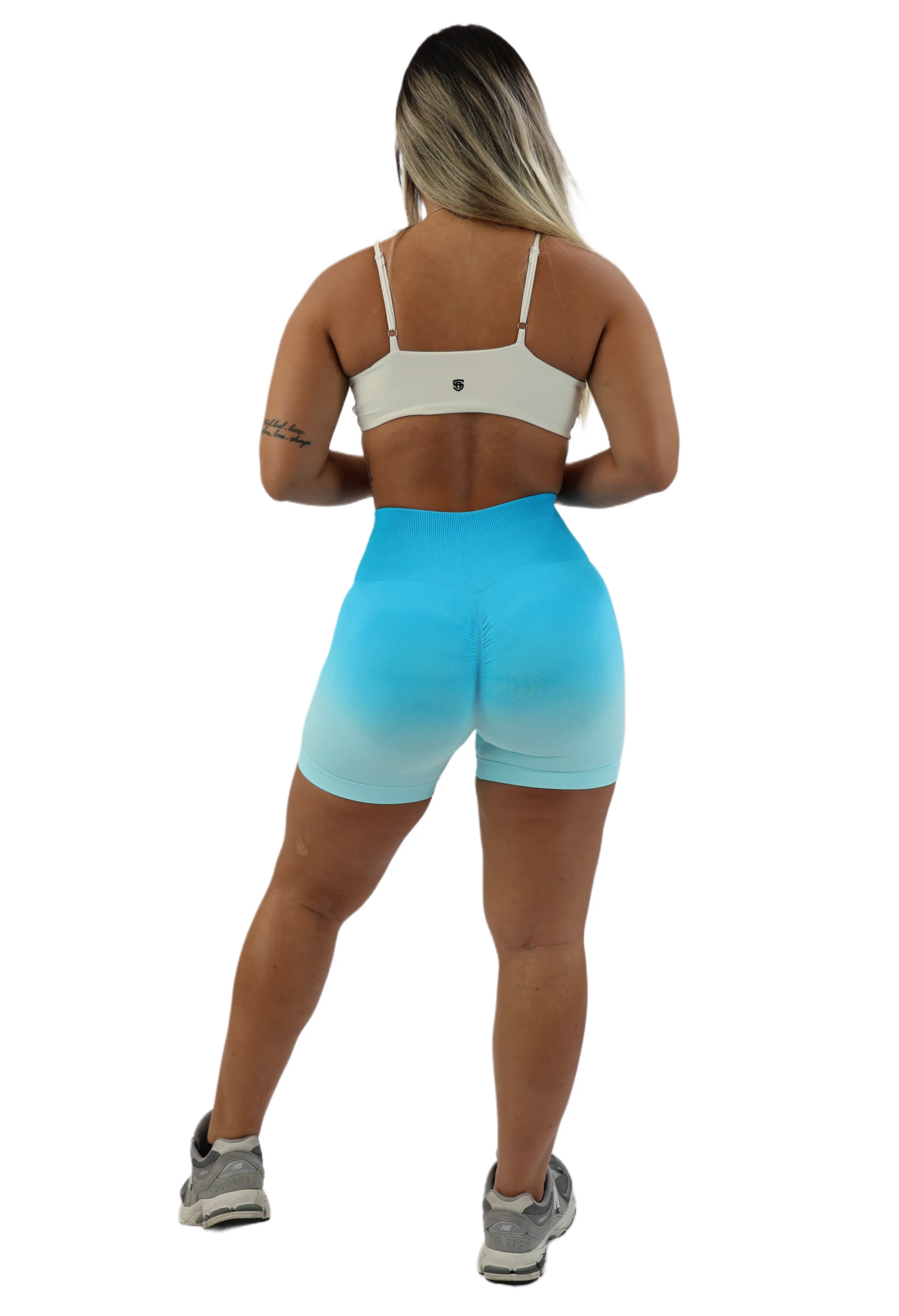 Gradient Glow Scrunch Shorts
