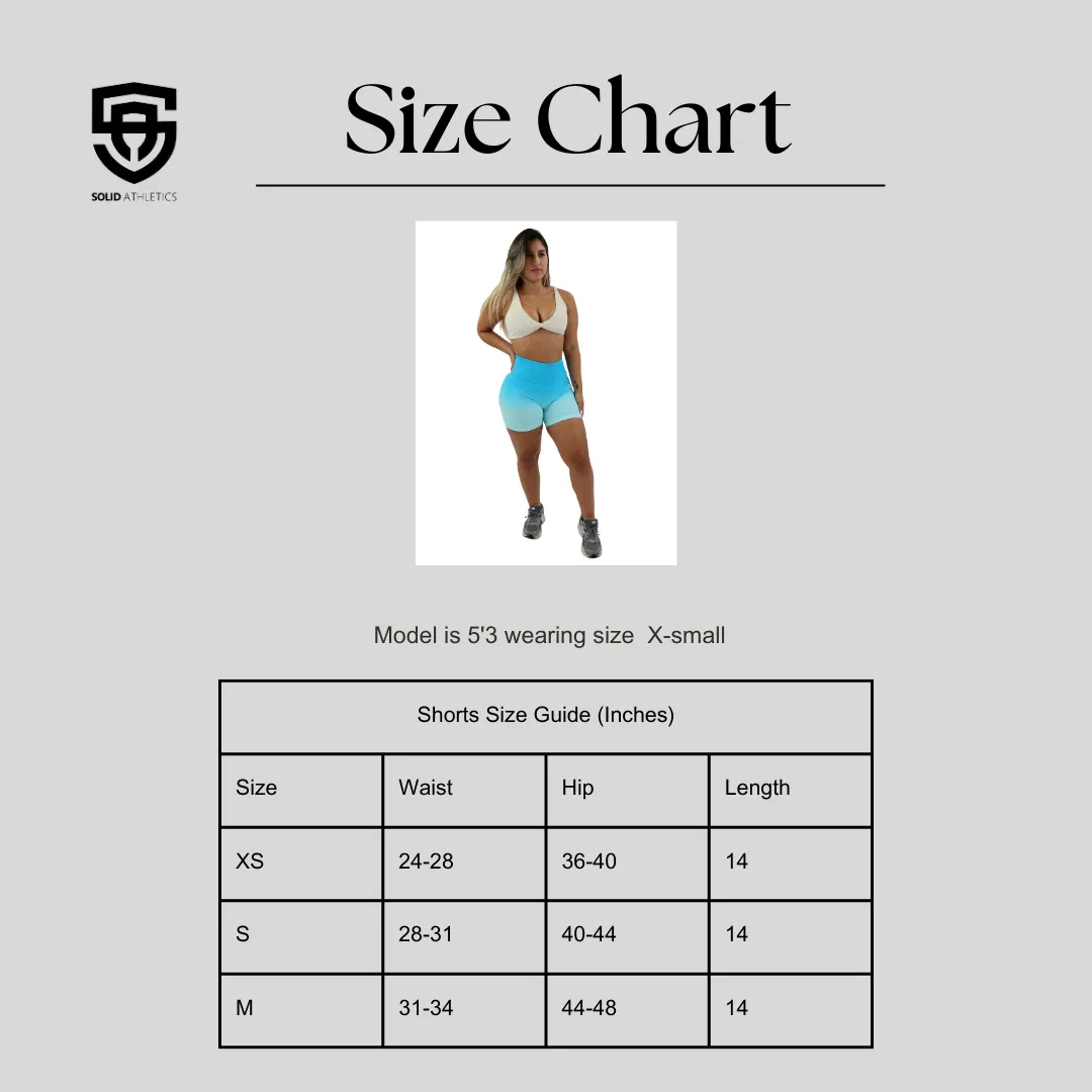 Gradient Glow Scrunch Shorts