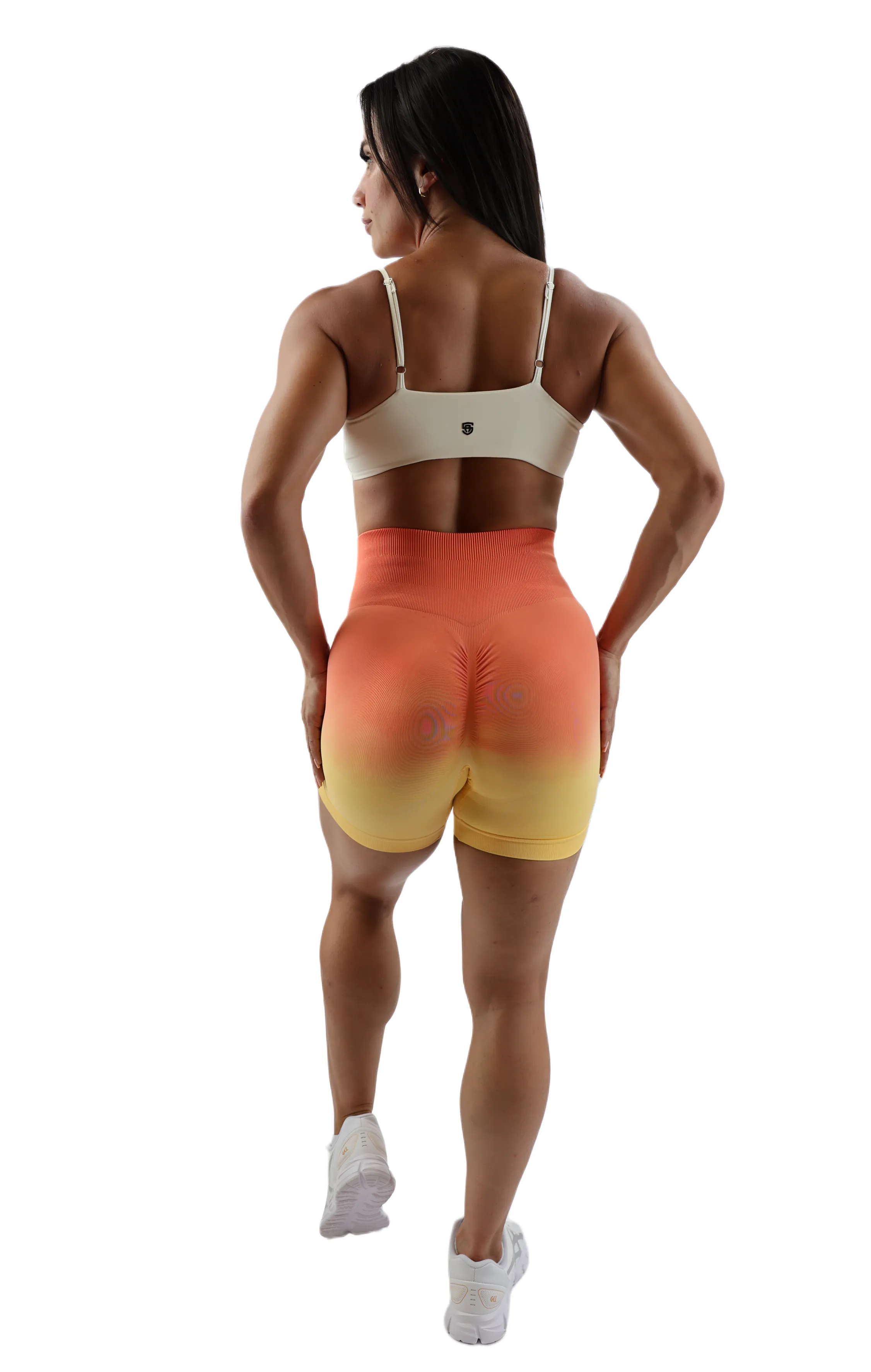 Gradient Glow Scrunch Shorts