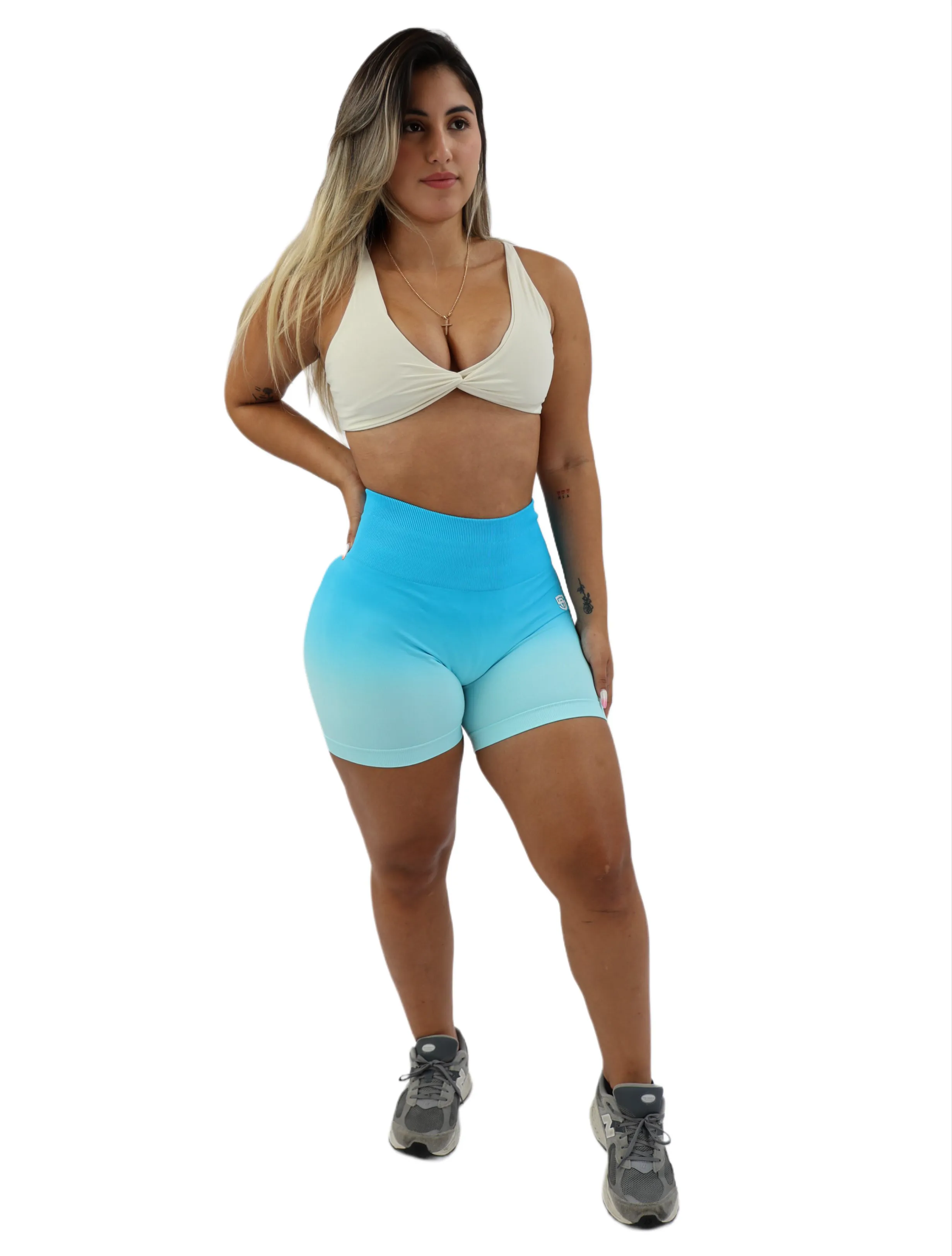Gradient Glow Scrunch Shorts