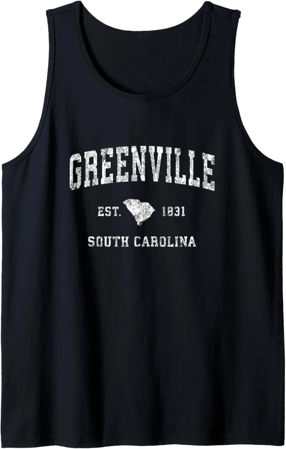 Greenville South Carolina SC Vintage Athletic Sports Design Tank Top