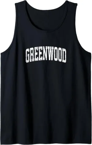 Greenwood South Carolina SC Vintage Athletic Sports Design Tank Top