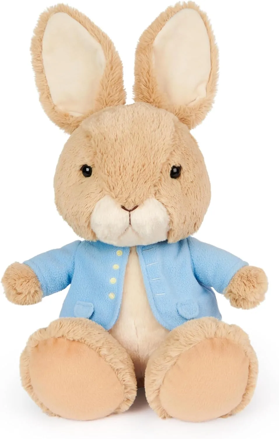 GUND Beatrix Potter Peter Rabbit Silly Pawz Plush, Easter Bunny Stuffed Animal for Ages 1 and Up, Brown/Blue, 11”