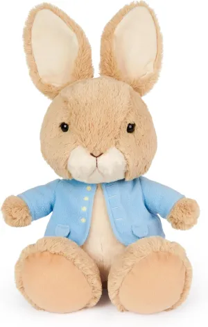 GUND Beatrix Potter Peter Rabbit Silly Pawz Plush, Easter Bunny Stuffed Animal for Ages 1 and Up, Brown/Blue, 11”