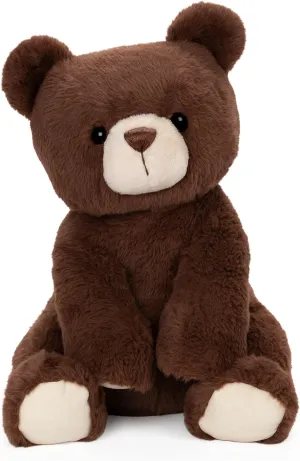 GUND Finley Teddy Bear, Premium Stuffed Animal for Ages 1 and Up, Chocolate Brown, 13”
