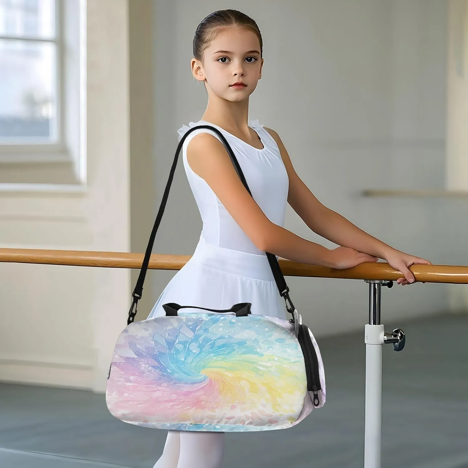 GuoChe Anti Theft Crossbody Bag with Shoes Compartment Trendy Over Shoulder Purse for Go shopping