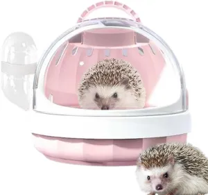 Hamster Carrier Bag | Small Animal Carriers Pet Carrier Bag - Panoramic Bag Guinea Pig Travel Carrier with Detachable Water Bottle for Hamster,