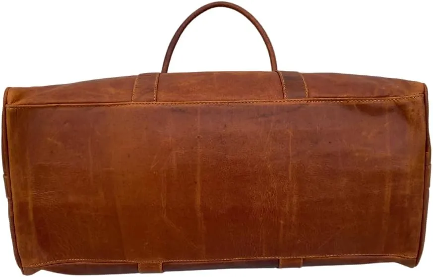 Handcrafted Leather Weekender Bag – Multi-Compartment Design for Travel,weekend outdoor sports gym Perfect for Men & Women