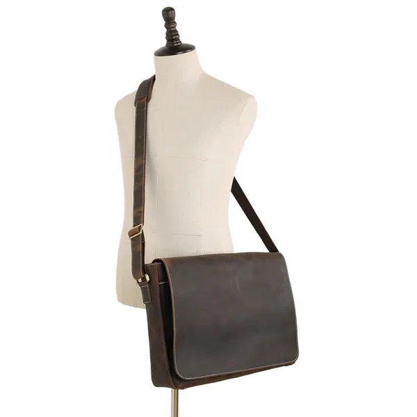 Handmade Vintage Leather Travel Bags, Men Leather Shoulder Bags