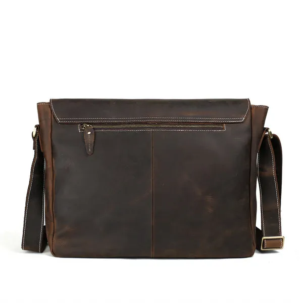 Handmade Vintage Leather Travel Bags, Men Leather Shoulder Bags