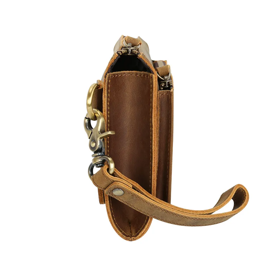Handmade Vintage Slim Waterproof Genuine Leather Unisex Wallet