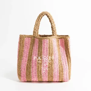 Handwoven Straw Tote Bag