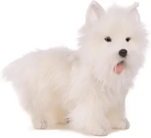 Hansa West Highland Dog Collectible Plush, White, 20"