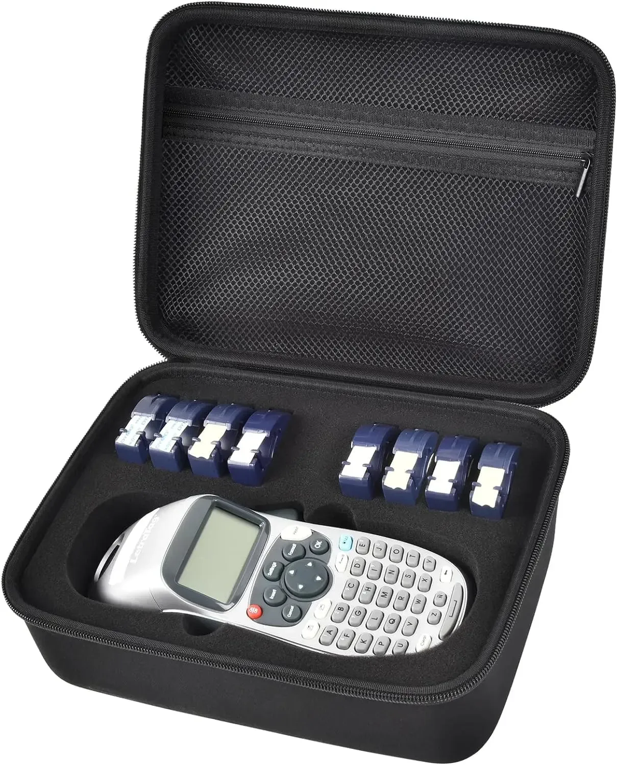 Hard Case For Dymo Letratag Lt 100H Label Maker Mesh Pocket