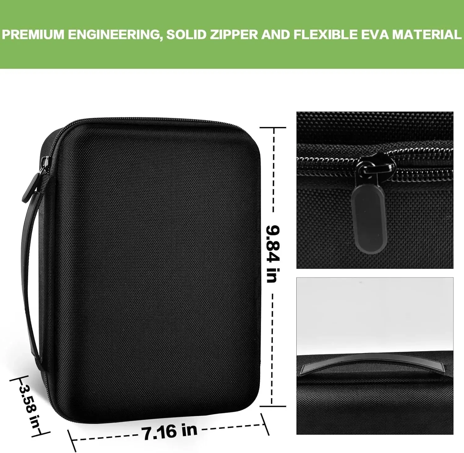 Hard Case For Dymo Letratag Lt 100H Label Maker Mesh Pocket