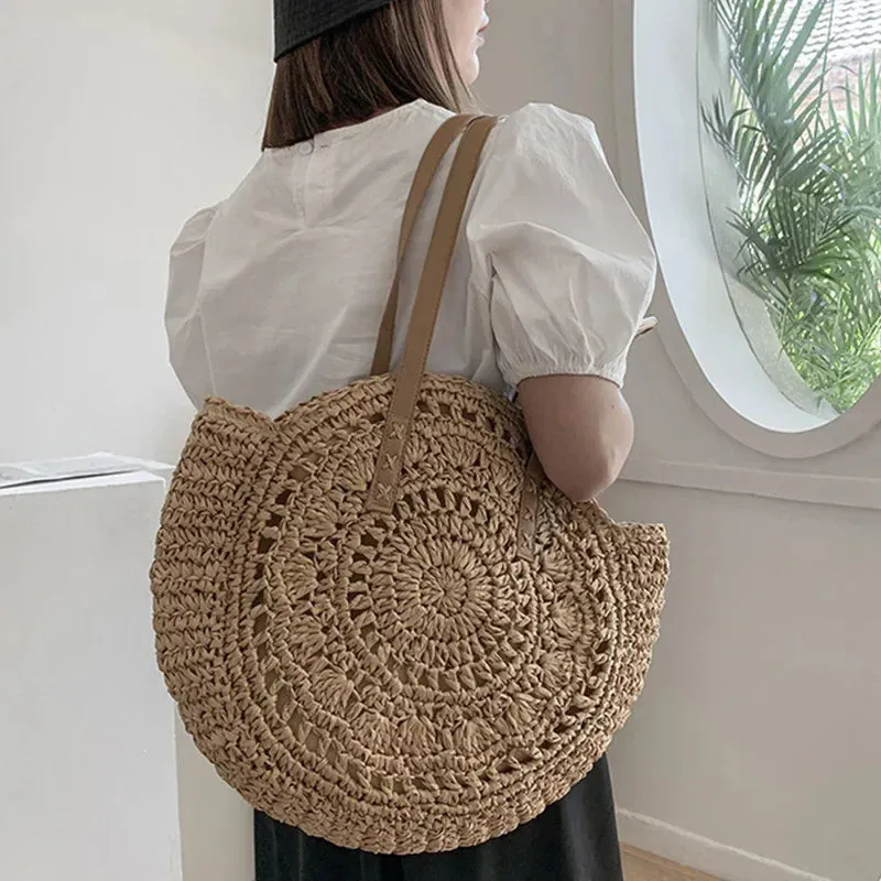 Harper Woven Tote Bag