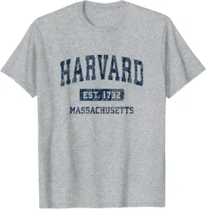 Harvard Massachusetts MA Vintage Athletic Sports Design T-Shirt