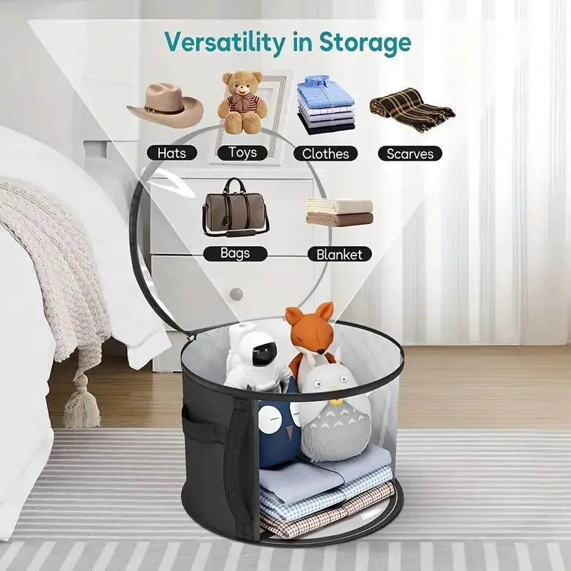 Hat Storage Organizer Stackable Round Brim Hat Holder Storage Bag for Hats
