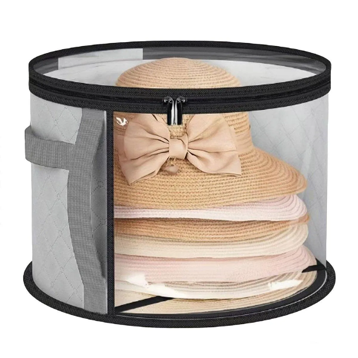 Hat Storage Organizer Stackable Round Brim Hat Holder Storage Bag for Hats