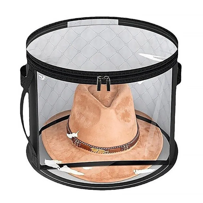 Hat Storage Organizer Stackable Round Brim Hat Holder Storage Bag for Hats