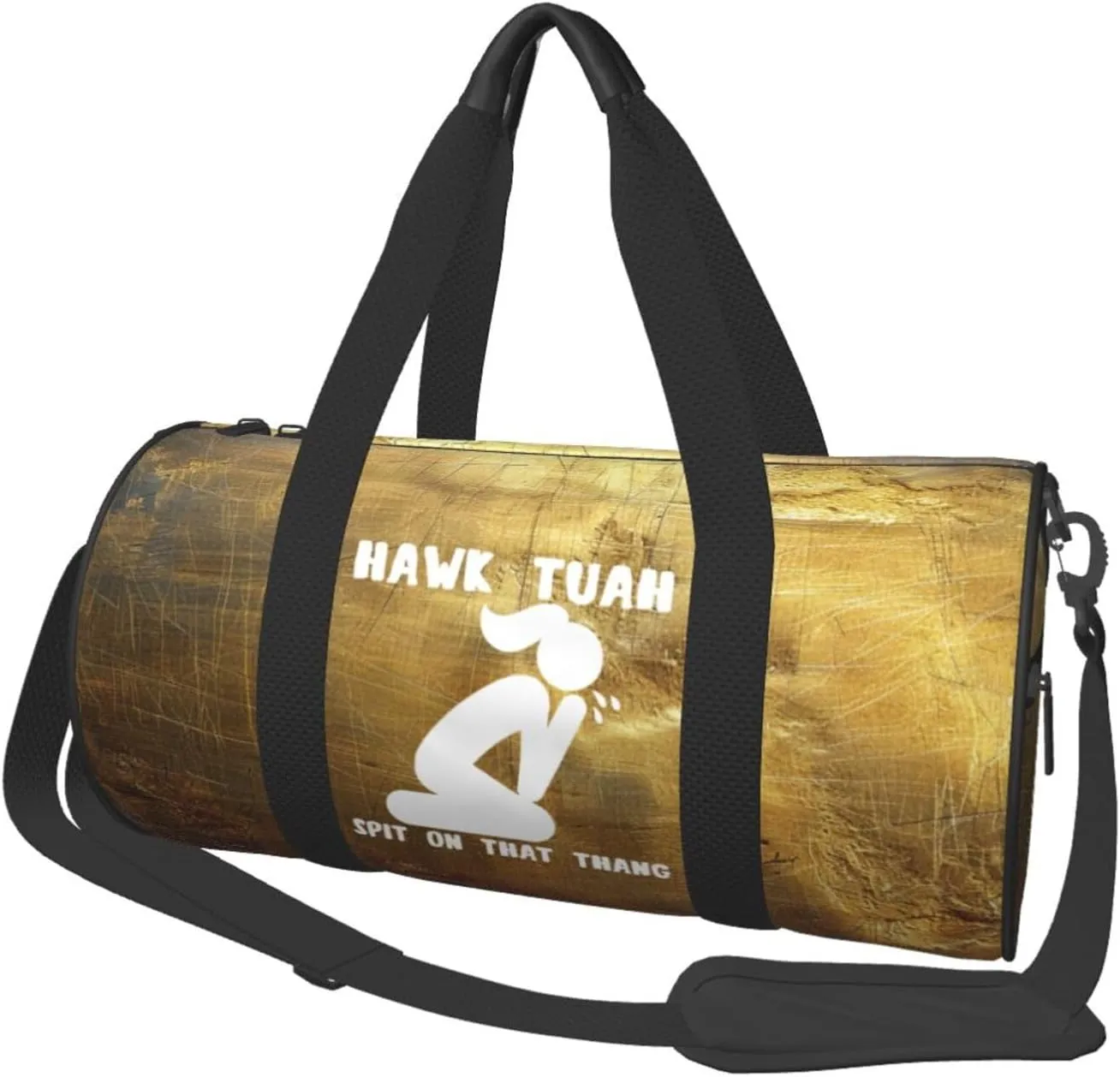 Hawk Tuah Spit On That Thang Duffel Bag Gym Bag Travel Sports Tote Large Foldable Beach Swim Yoga7