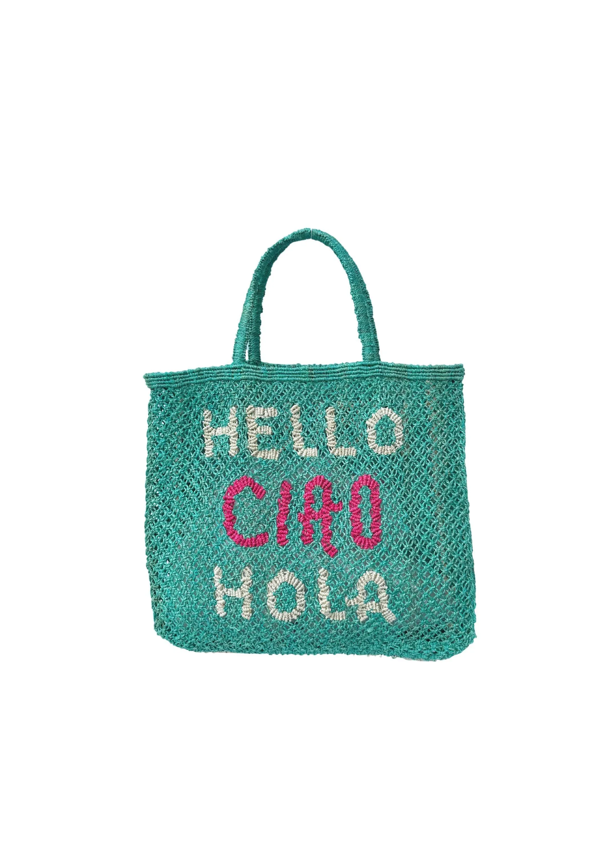 HELLO CIAO HOLA JUTE BAG