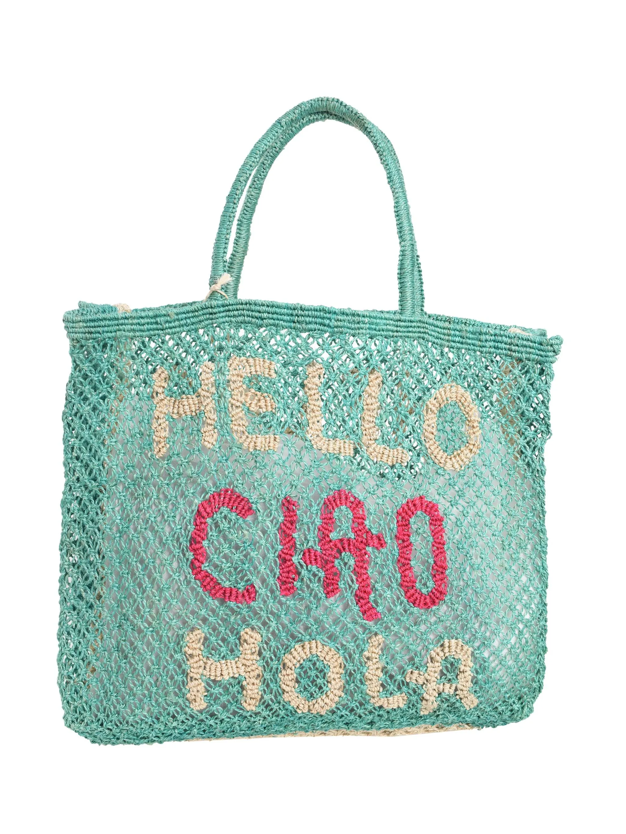 HELLO CIAO HOLA JUTE BAG