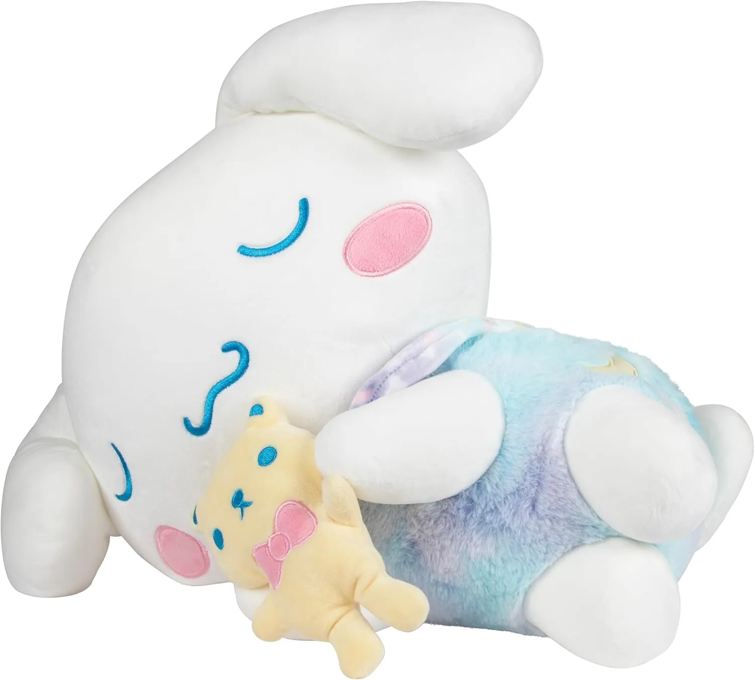 Hello Kitty and Friends, Cinnamoroll 18-inch Sleeping Plush with Bear Accessory - Officially Licensed Sanrio Product from Jazwares - 6 