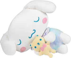 Hello Kitty and Friends, Cinnamoroll 18-inch Sleeping Plush with Bear Accessory - Officially Licensed Sanrio Product from Jazwares - 6 