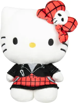 Hello Kitty and Friends Series 2, Hello Kitty Red Punks Plush - Officially Licensed Sanrio Product from Jazwares - Ages 6 