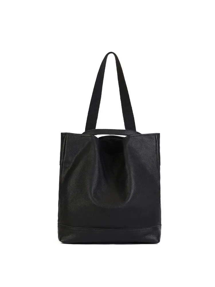 High-tech-enabled Color Bags Solid Layer Crossbody High-quality Cowhide Soft Tote Women's
