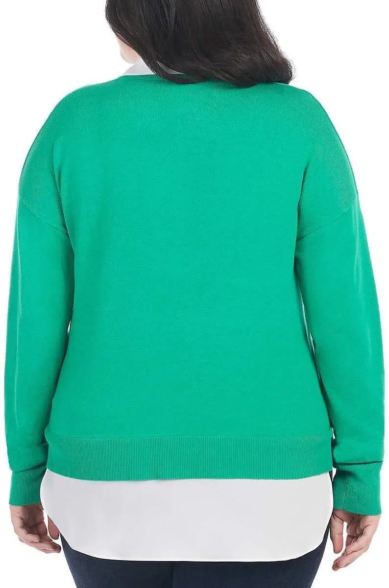Hilary Radley Women's V-Neck Pullover Sweater