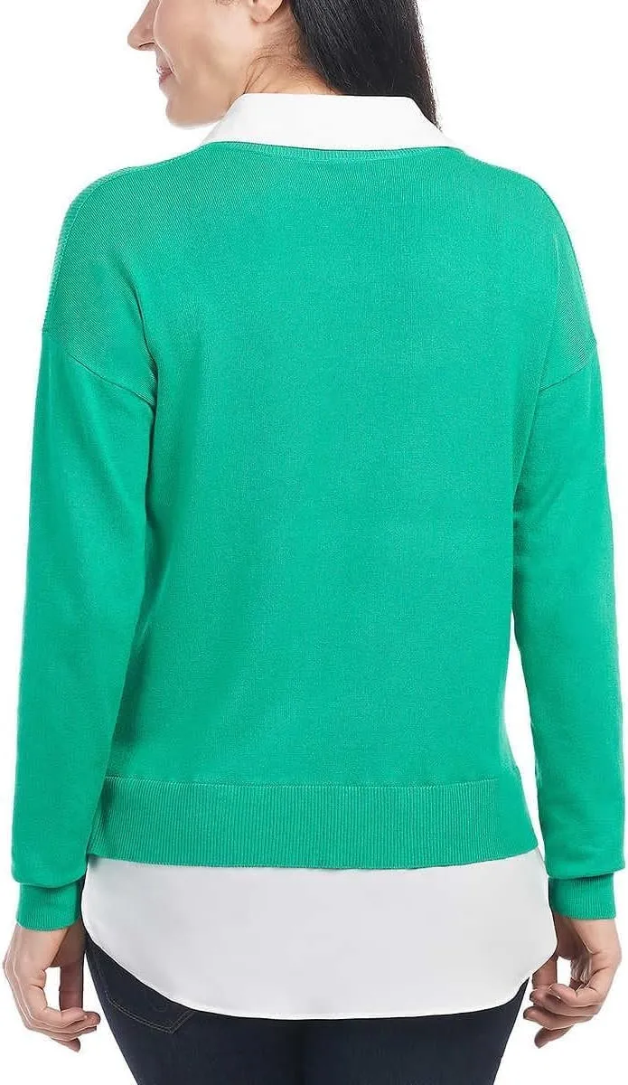 Hilary Radley Women's V-Neck Pullover Sweater