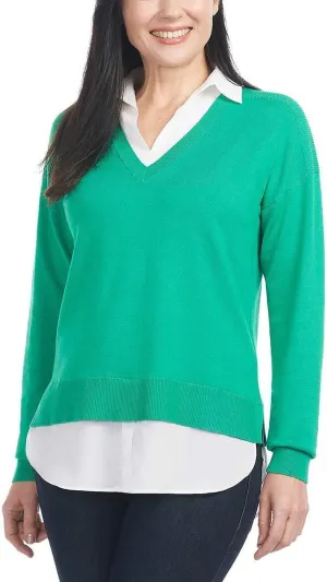 Hilary Radley Women's V-Neck Pullover Sweater