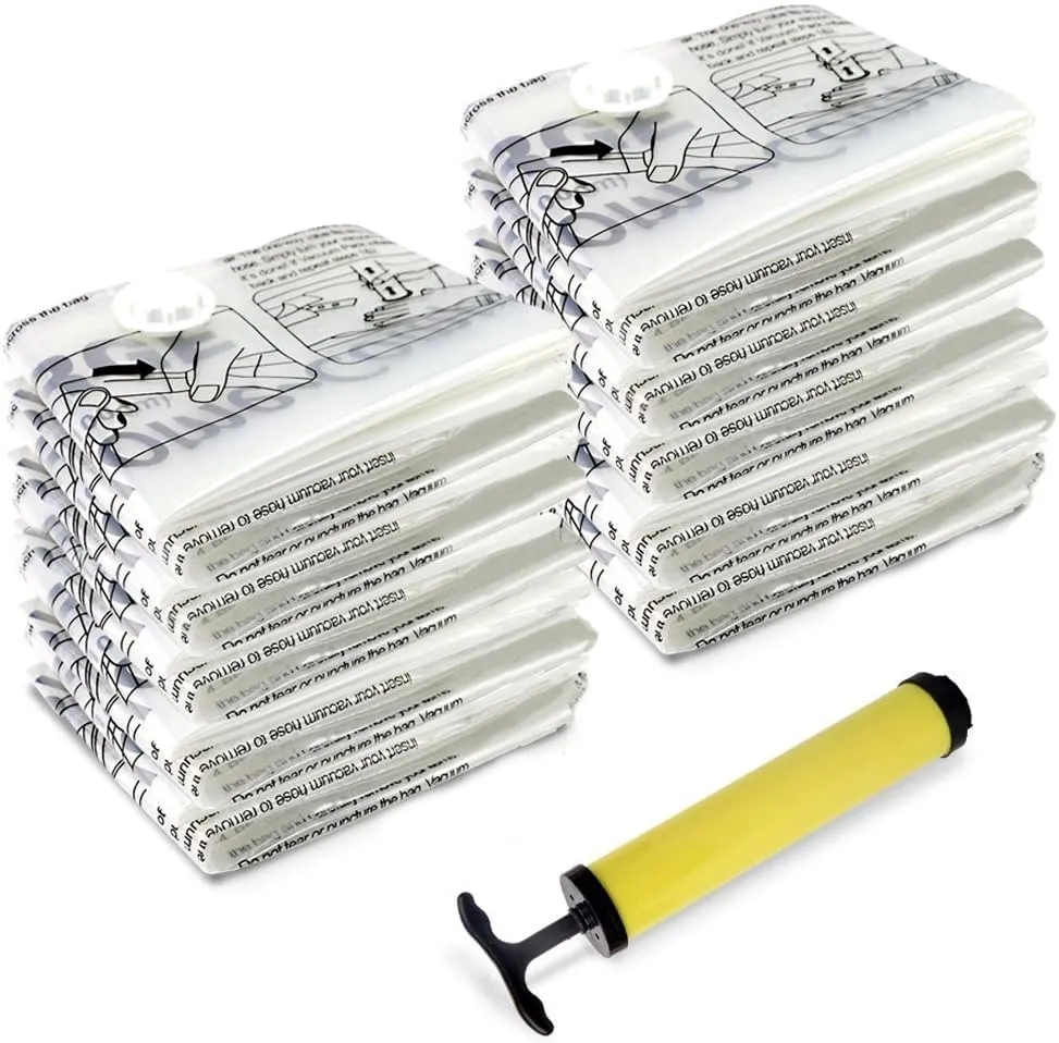 Home Complete Space Saver Vacuum Bags, 10 pack with Pump