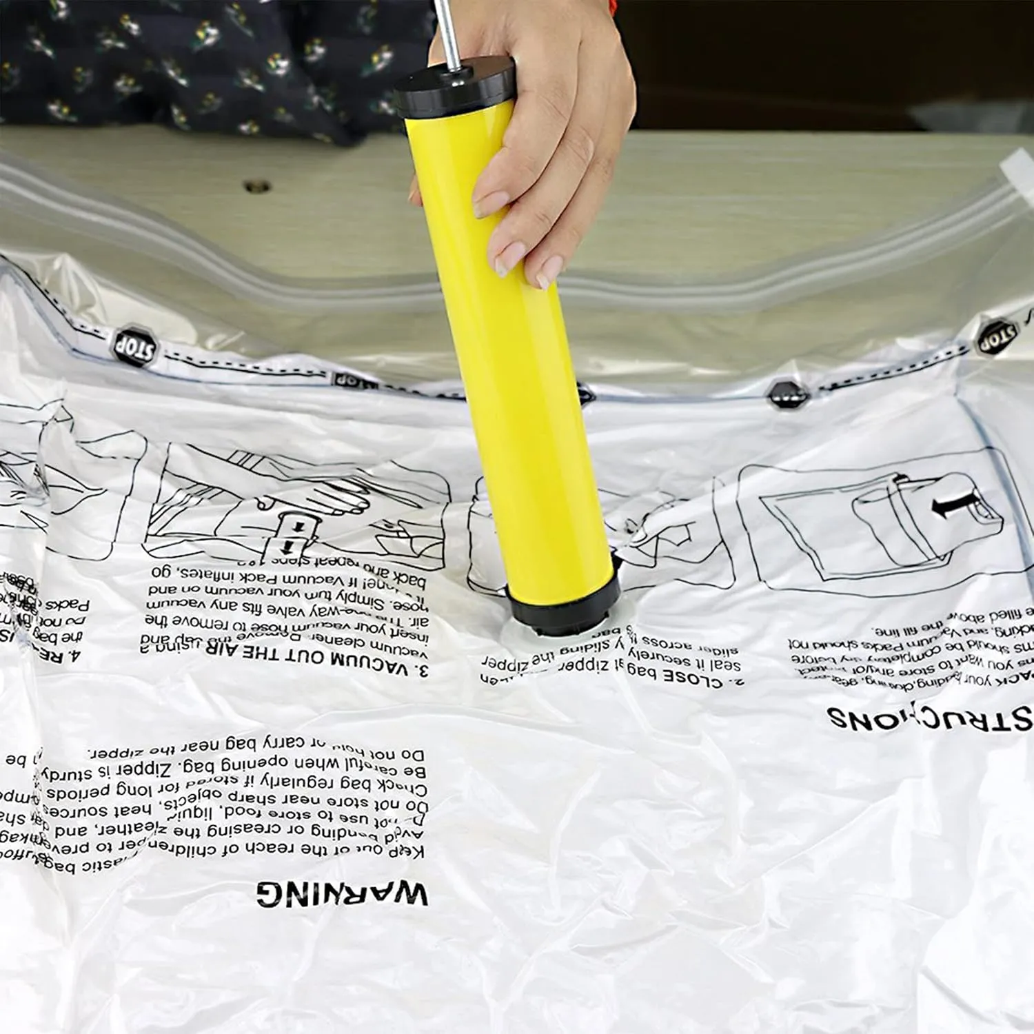 Home Complete Space Saver Vacuum Bags, 10 pack with Pump