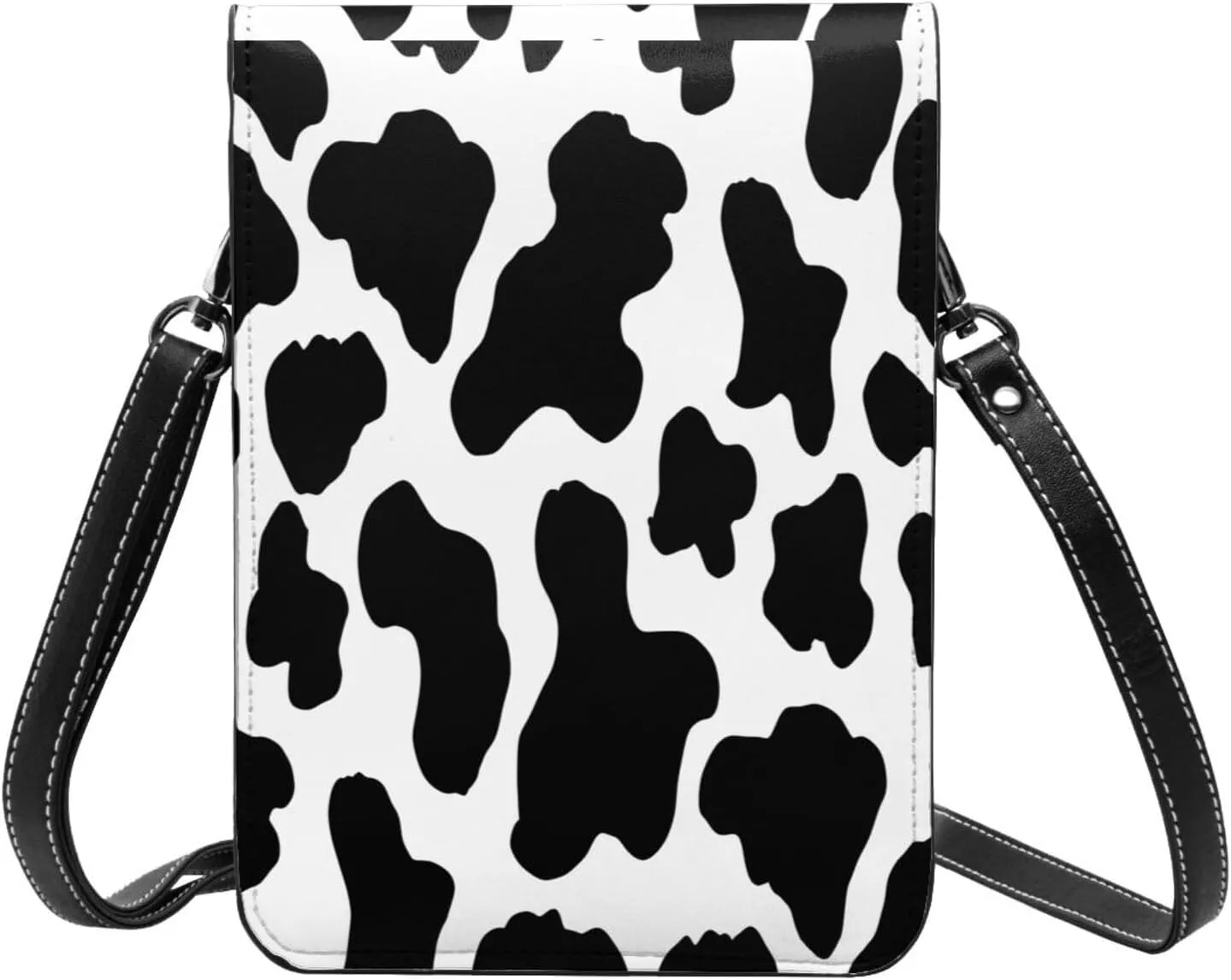 Hot Pinks Cheetah Aesthetic Leather Crossbody Phone Purse for Women Cute Wallet Bags Lightweight Mini Sling Bag