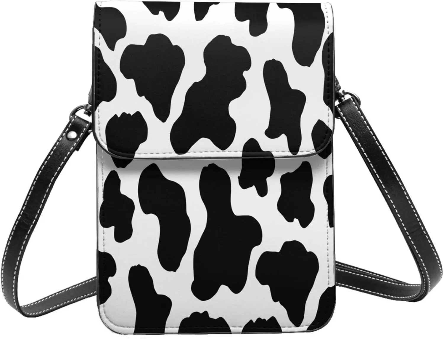 Hot Pinks Cheetah Aesthetic Leather Crossbody Phone Purse for Women Cute Wallet Bags Lightweight Mini Sling Bag
