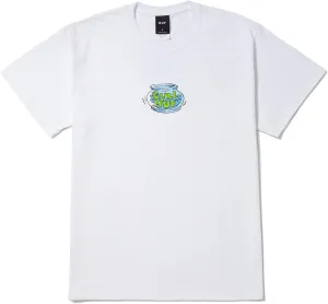 HUF Fish Bowl Short Sleeve Tee, White, Large