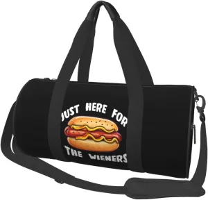 I'M Just Here For The Wieners 4th Of July Duffel Bag Gym Bag Travel Sports Tote Large Foldable Beach Swim Yoga7