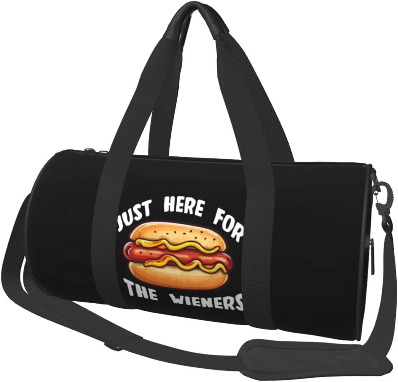 I'M Just Here For The Wieners 4th Of July Duffel Bag Gym Bag Travel Sports Tote Large Foldable Beach Swim Yoga7