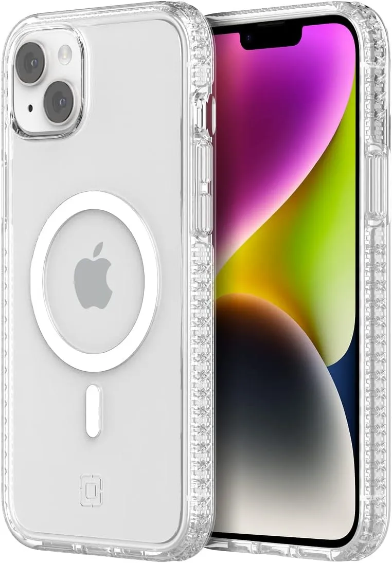 Incipio Grip for MagSafe Series Case for iPhone 14 Plus, Multi-Directional Grip, 14 ft (4.3m) Drop Protection - Clear (IPH-2014-CLR)