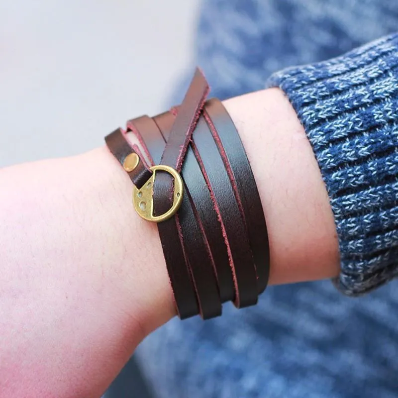 Inspirational Multi-layer Genuine Leather Bracelet