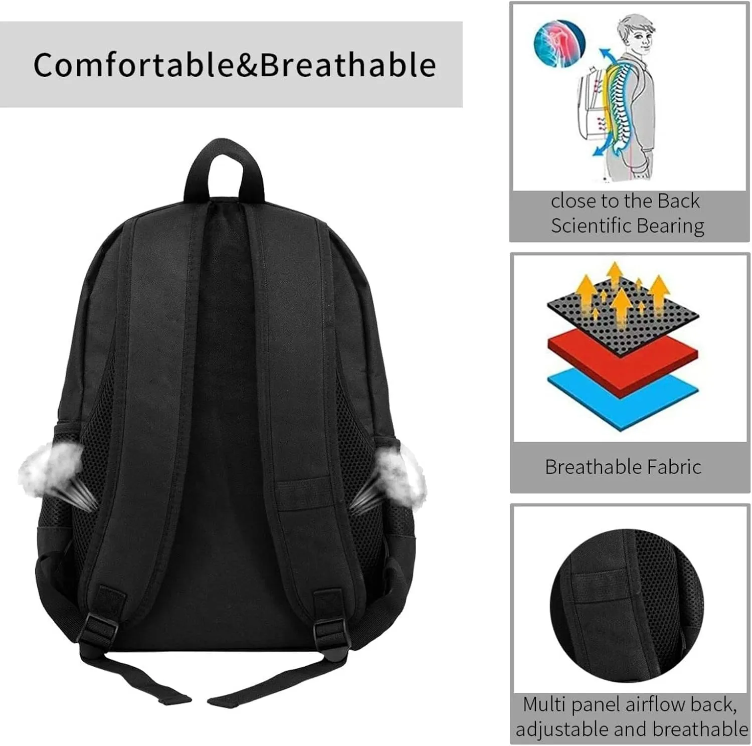 Instruments Performers Notes And Little Birds Print Storage Bag, Shoulder Bag, Leisure Bag, Large Capacity Leisure Travel Shoulder Bag