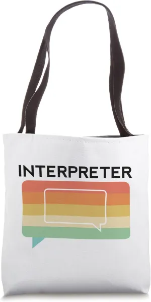 Interpreter Language Translation Student Court Oral Medical Tote Bag