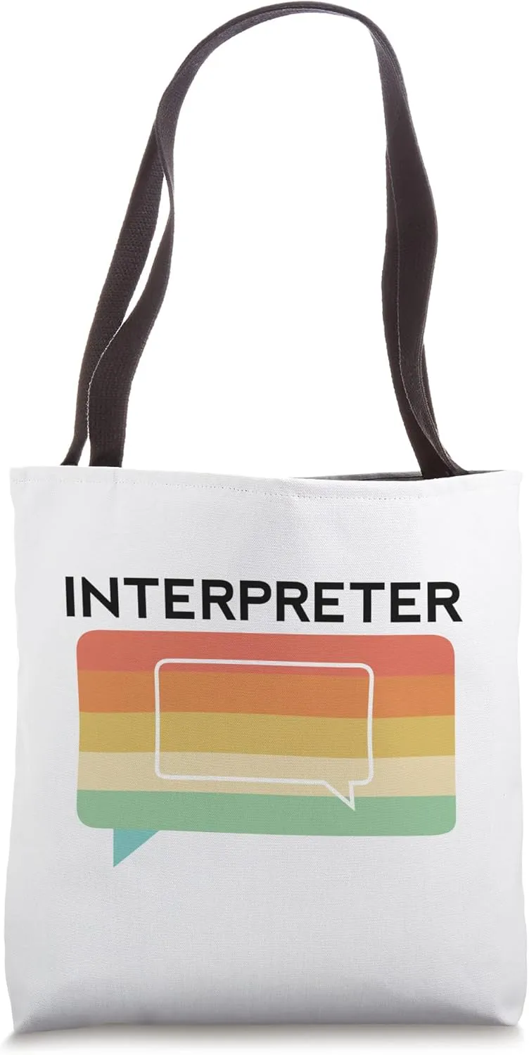 Interpreter Language Translation Student Court Oral Medical Tote Bag