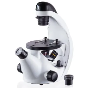 IQCrew by AmScope 40X-500X Inverted Student Microscope Kit w/Experiment   Blank & Prepared Slides